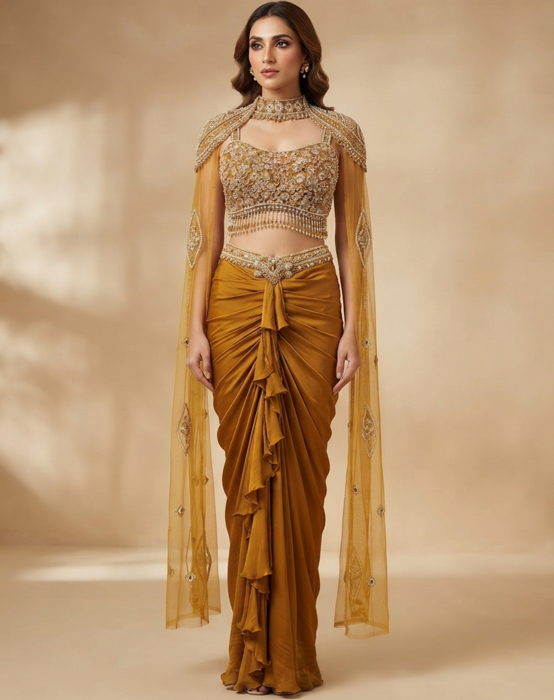 Amber Dusk Draped Set