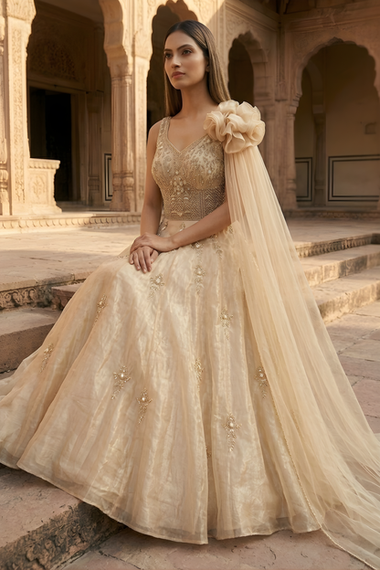 Champagne Allure Gown
