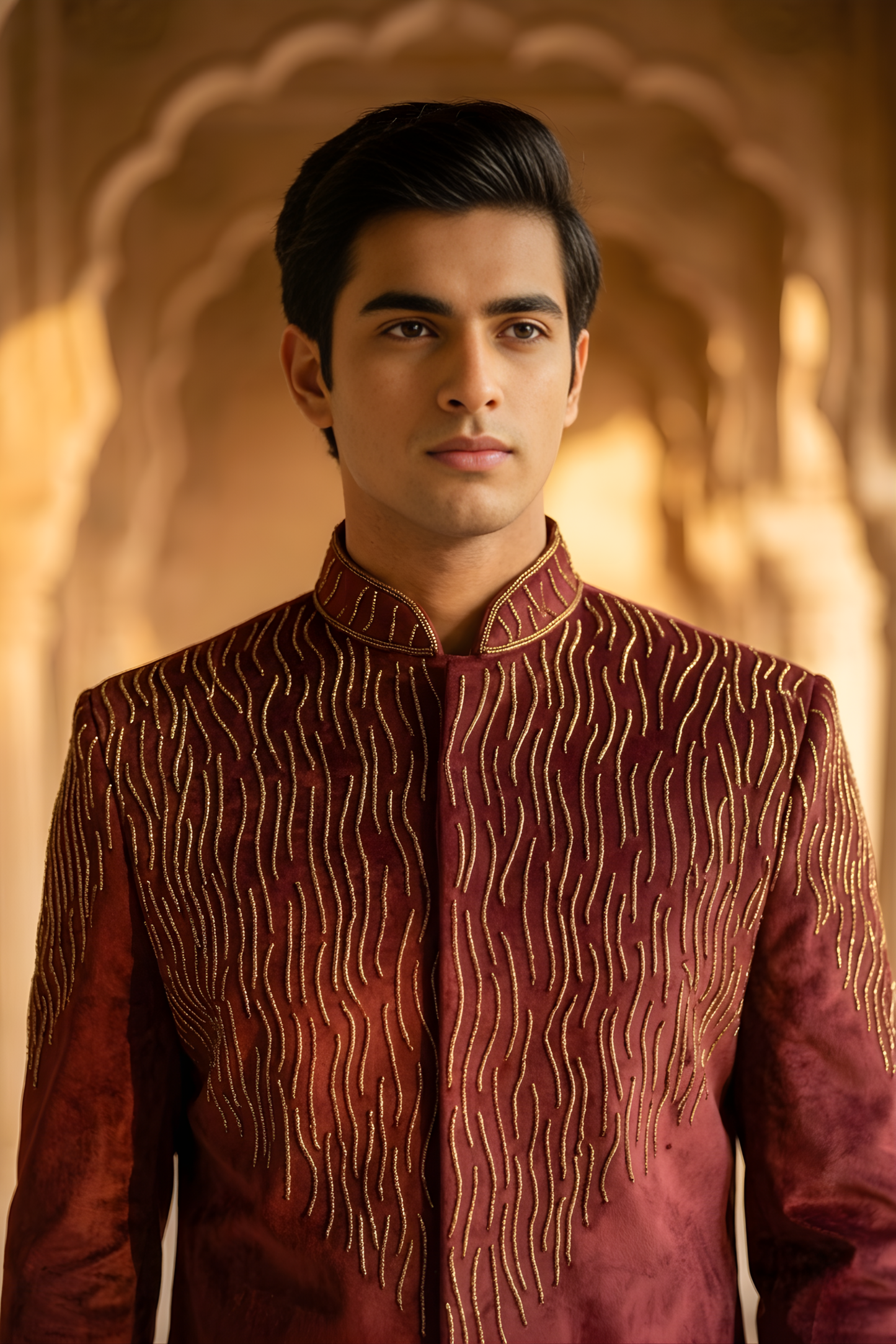 Regal Ember Sherwani