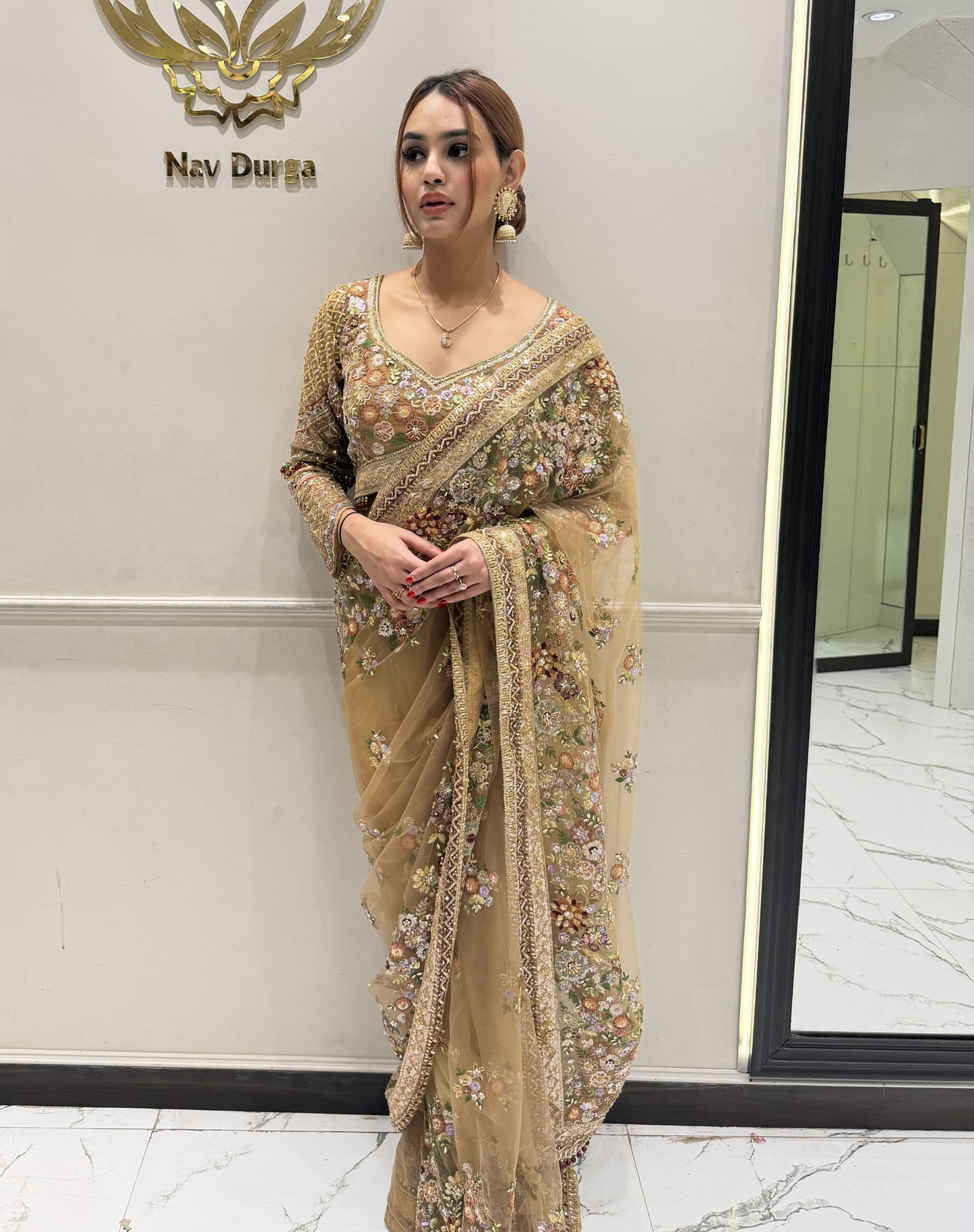 Sequined Gold Drape