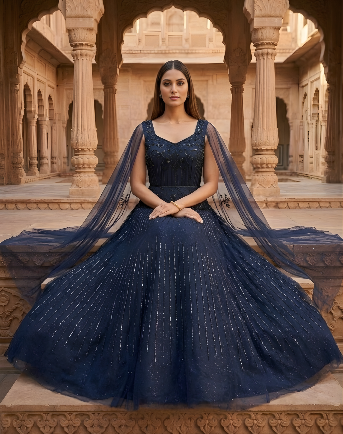 Starry Blue Drape