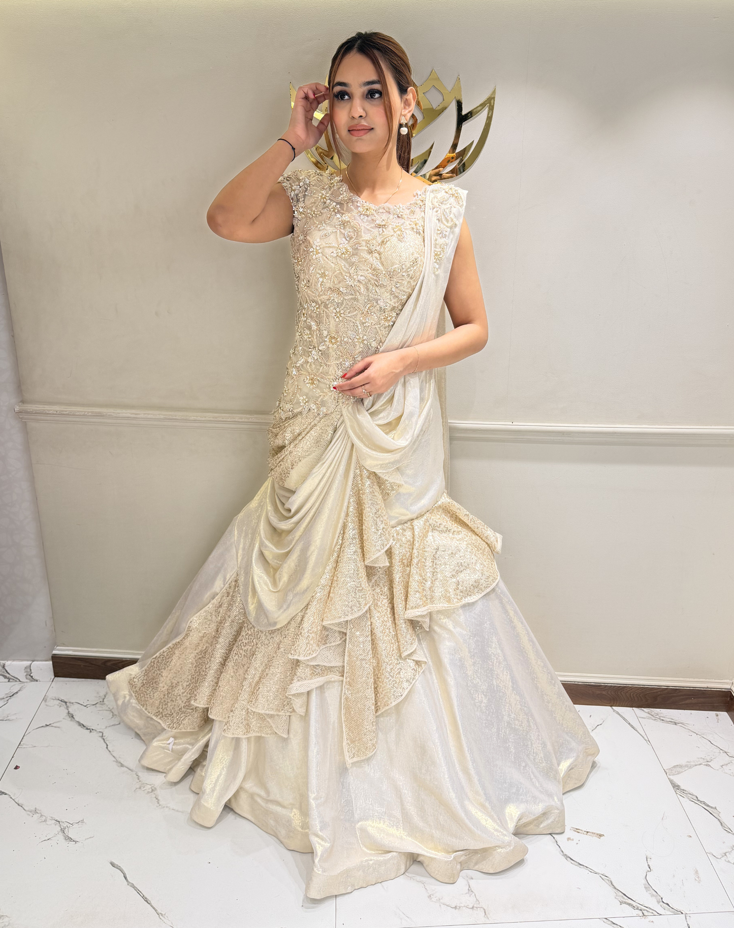 Ivory Edge Lehenga