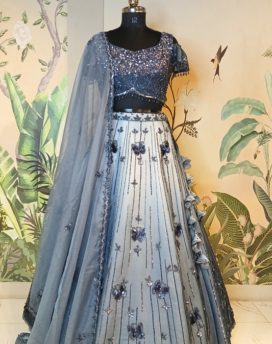 Midnight Spark Lehenga