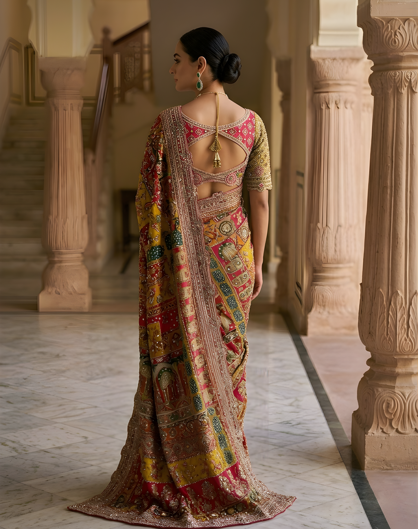 Multicolor Motion Saree