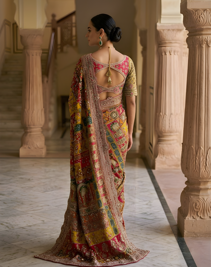 Multicolor Motion Saree
