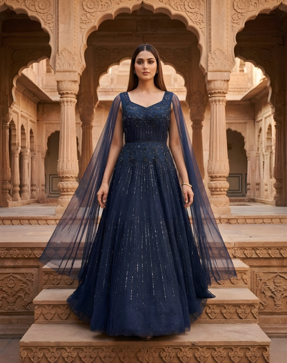 Starry Blue Drape