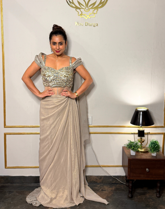 Champagne Glow Gown
