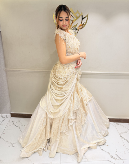 Ivory Edge Lehenga