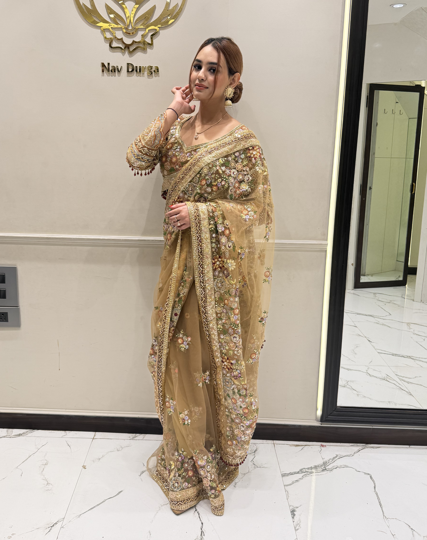 Sequined Gold Drape
