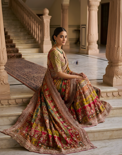 Multicolor Motion Saree