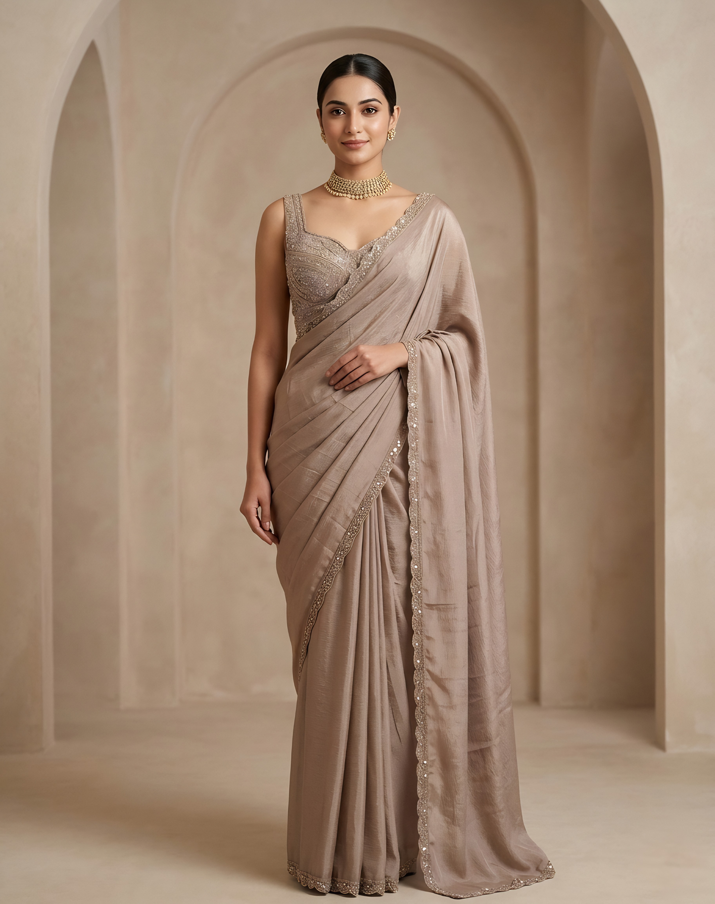 Beaver Bloom Saree