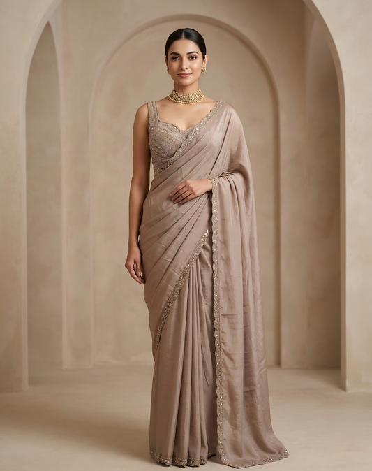 Beaver Bloom Saree