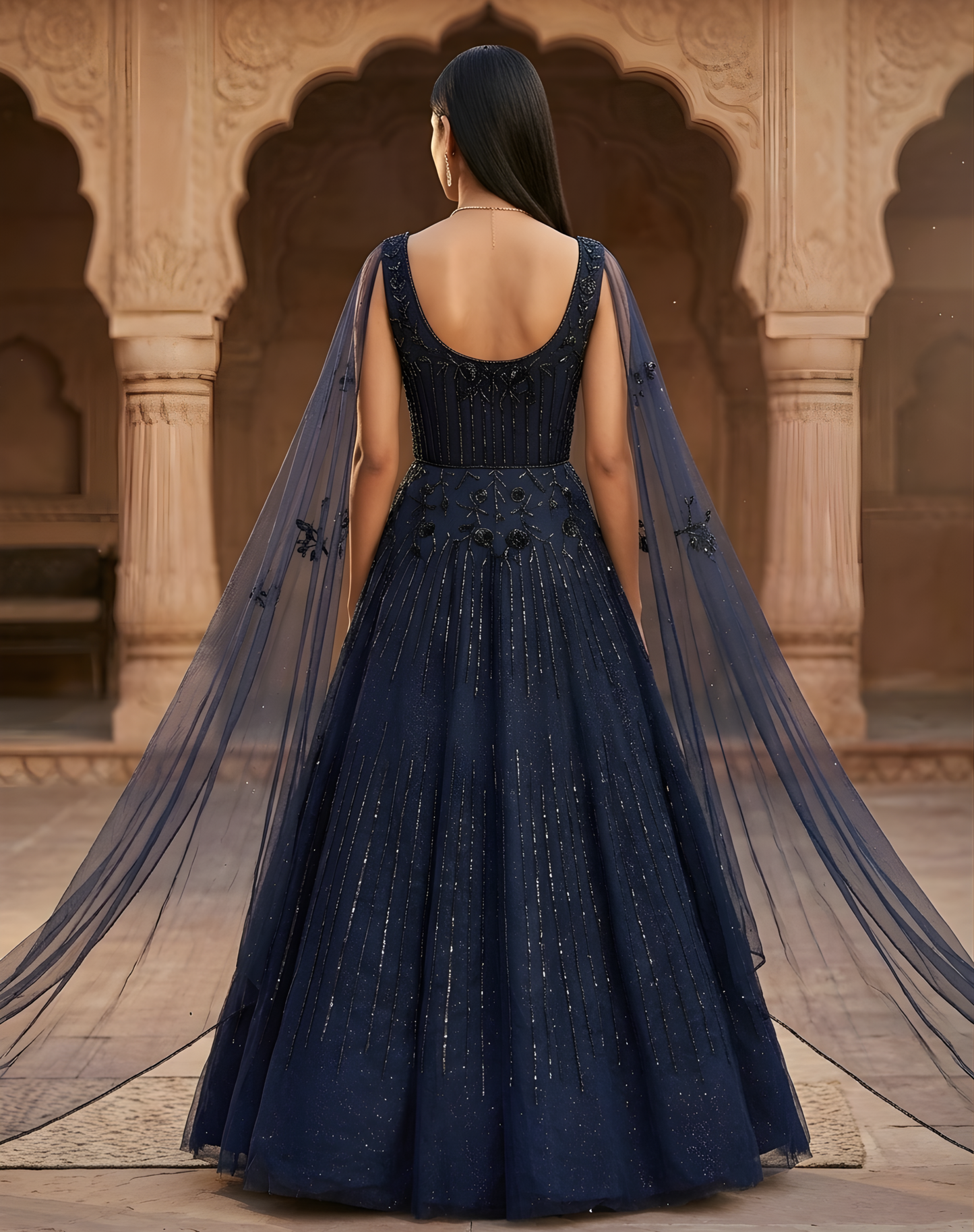 Starry Blue Drape