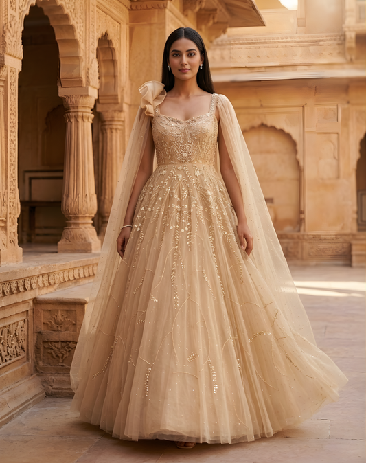 Golden Gown Glamour