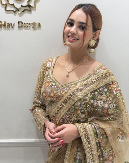 Sequined Gold Drape