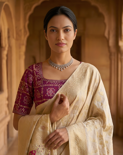 Cream Silk Statement