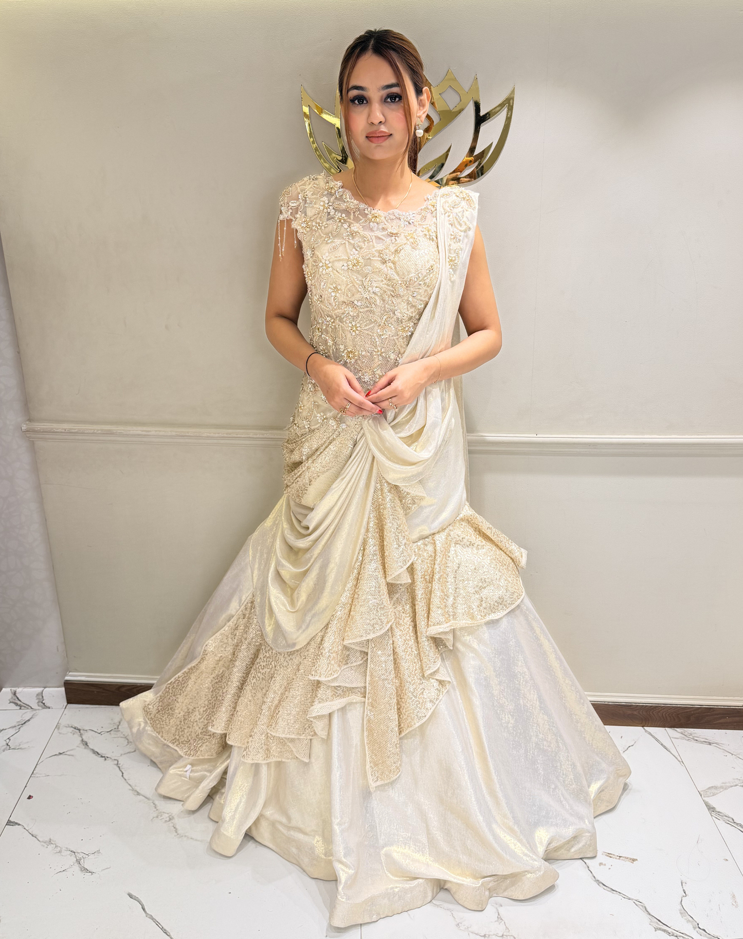Ivory Edge Lehenga