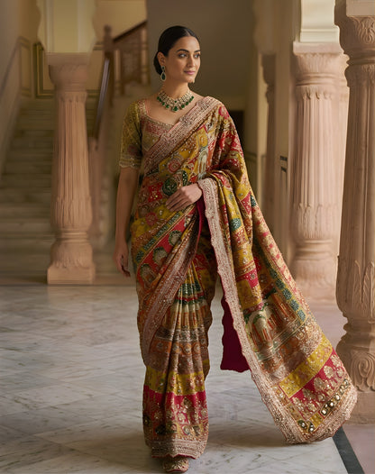 Multicolor Motion Saree