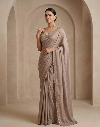 Beaver Bloom Saree
