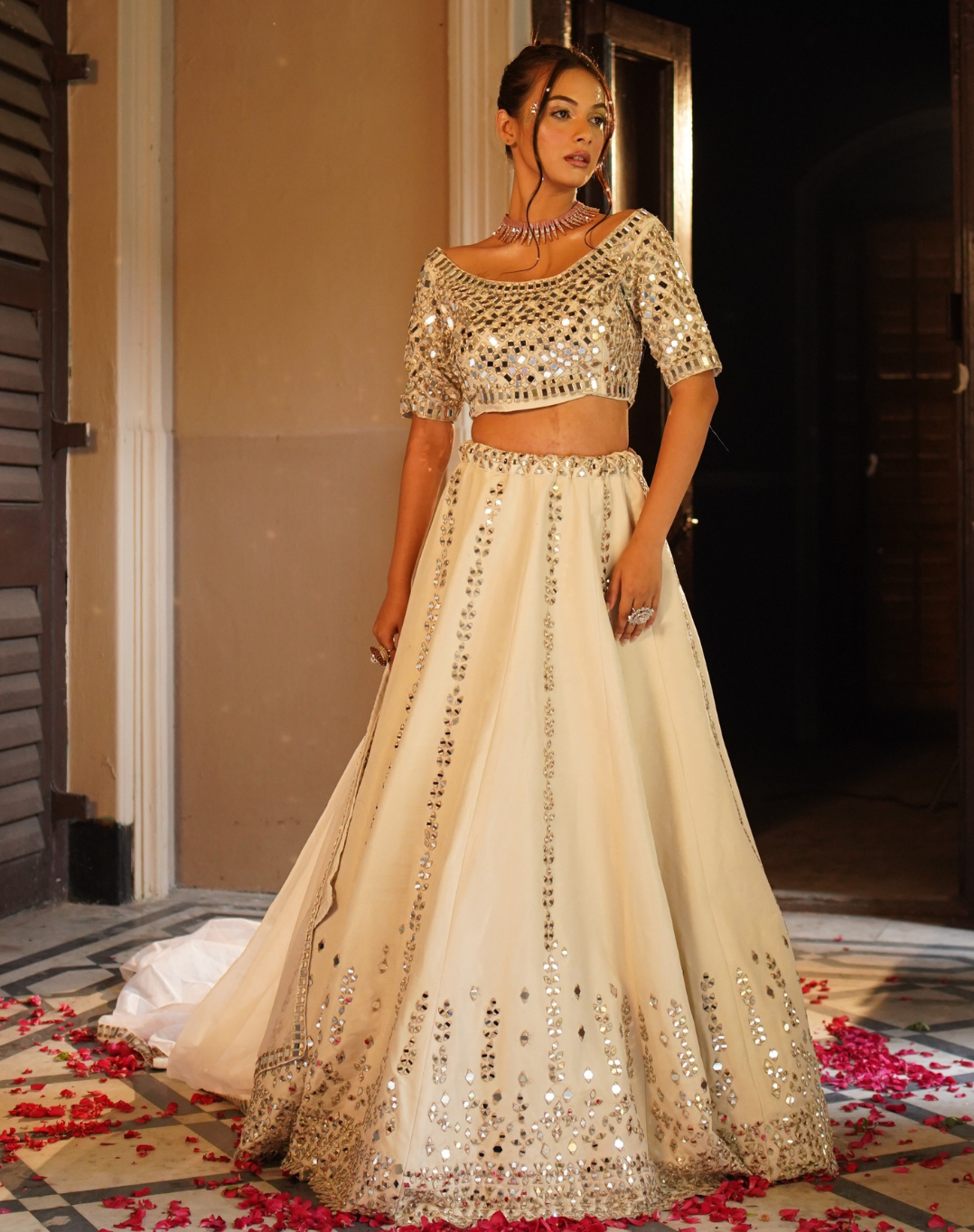 Mirror Work Lehenga