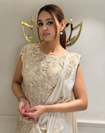 Ivory Edge Lehenga