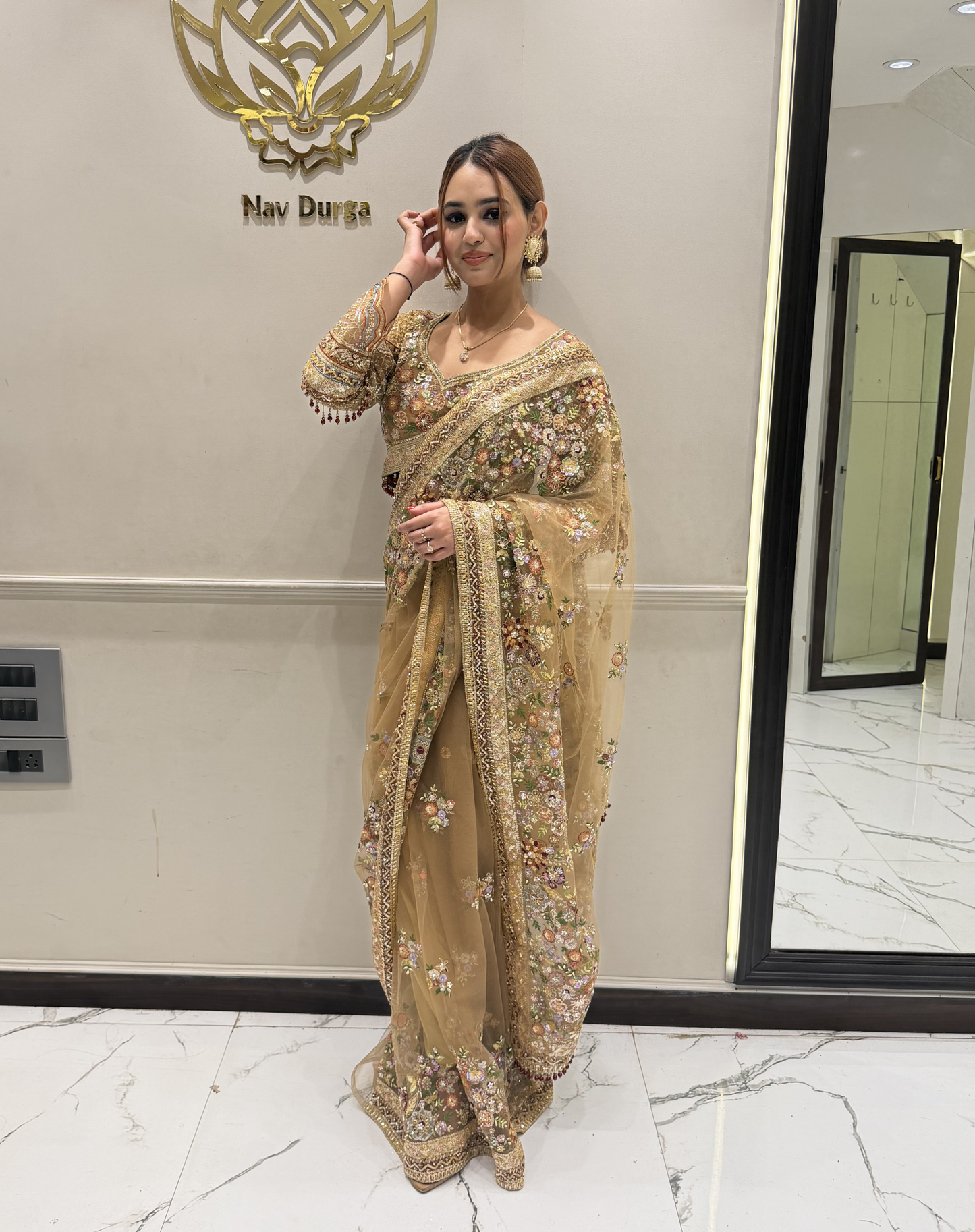Sequined Gold Drape