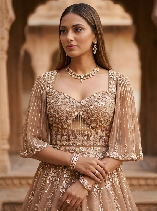 Bronze Whisper Gown