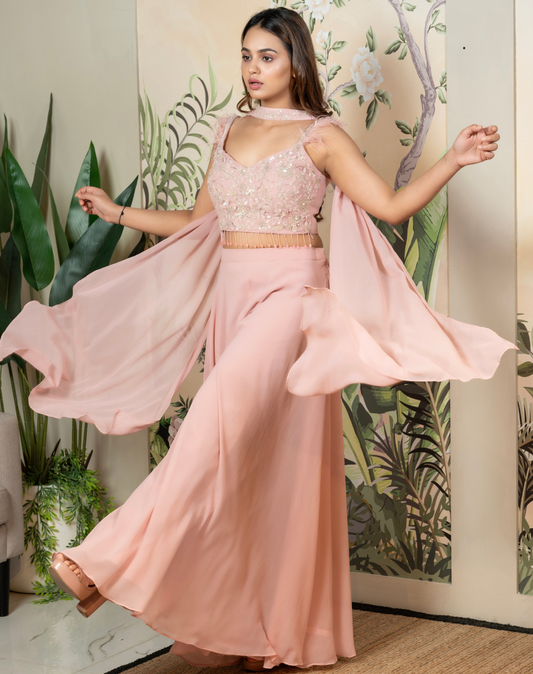 Blush Feather Flair
