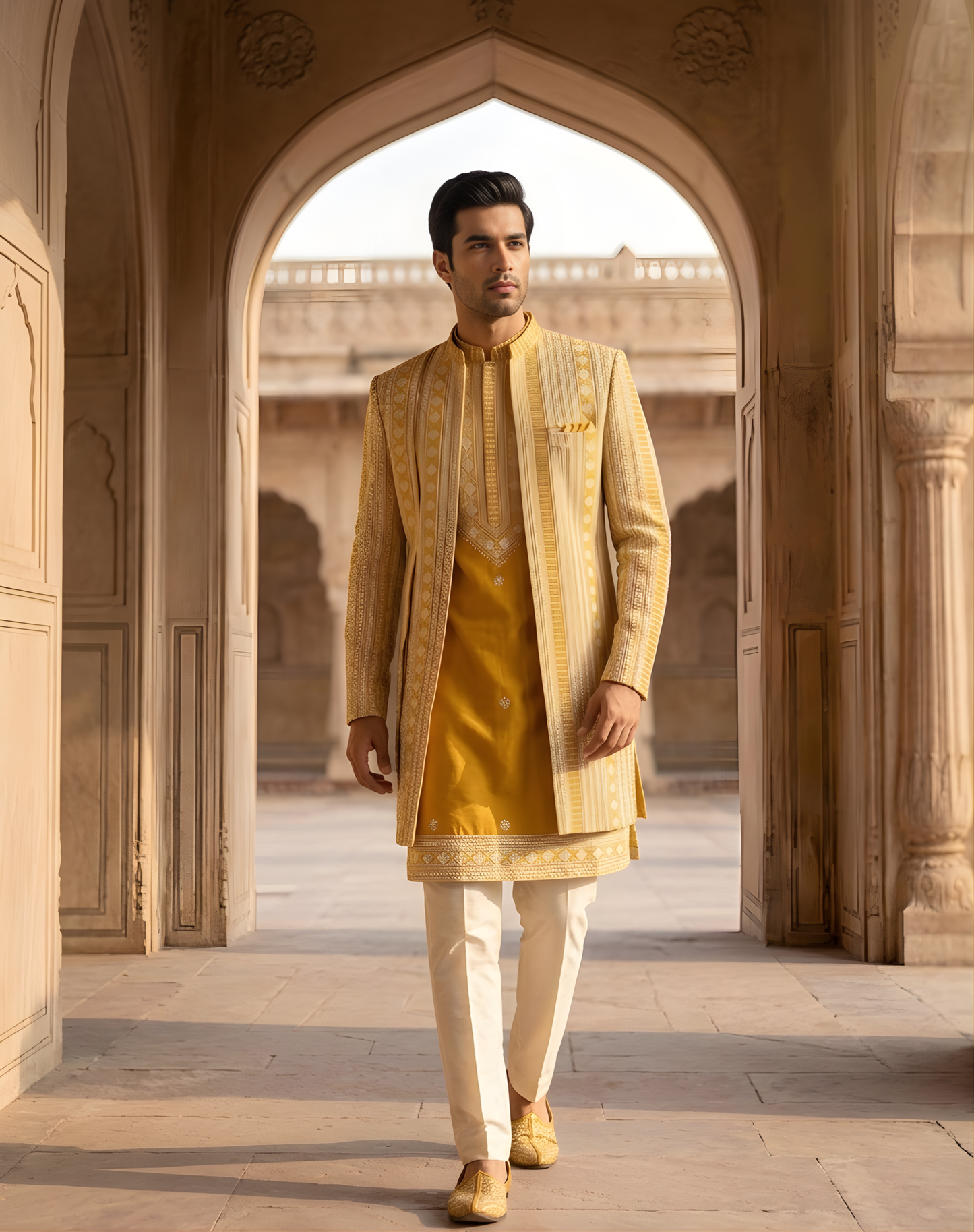 Golden Festive Wear