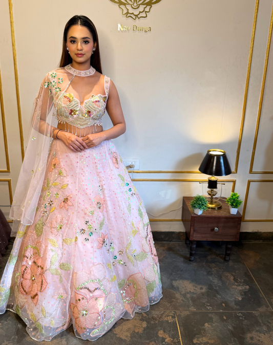 Pink Sparkle Lehenga