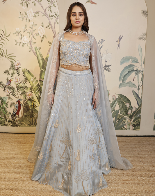 Blue Mirage Lehenga