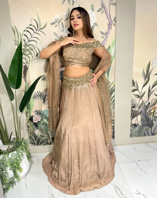 Gilded Off-Shoulder