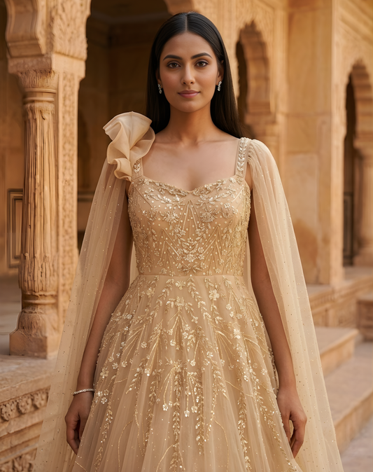 Golden Gown Glamour