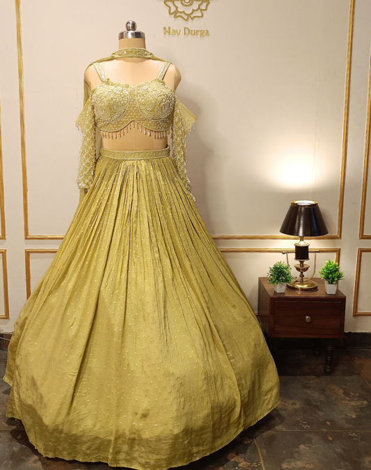 Chartreuse Silk Bloom