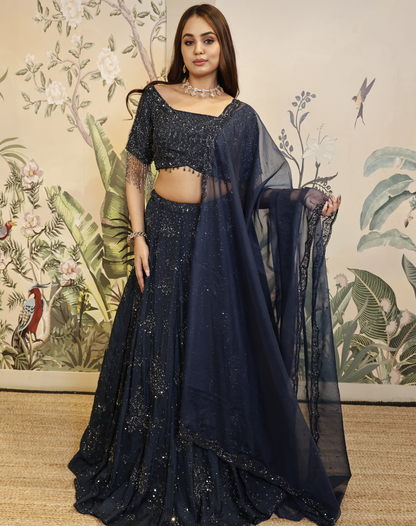 Navy Tassel Tale