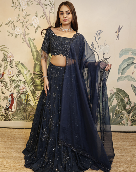 Navy Tassel Tale