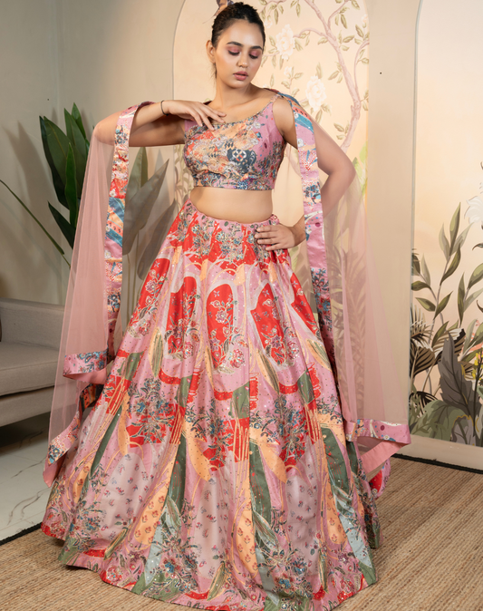 Multicolor Zari Elegance