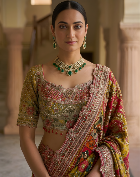 Multicolor Motion Saree