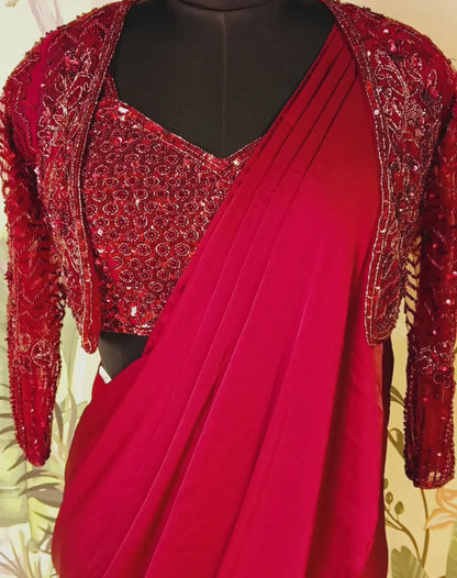 Crimson Charm Drape