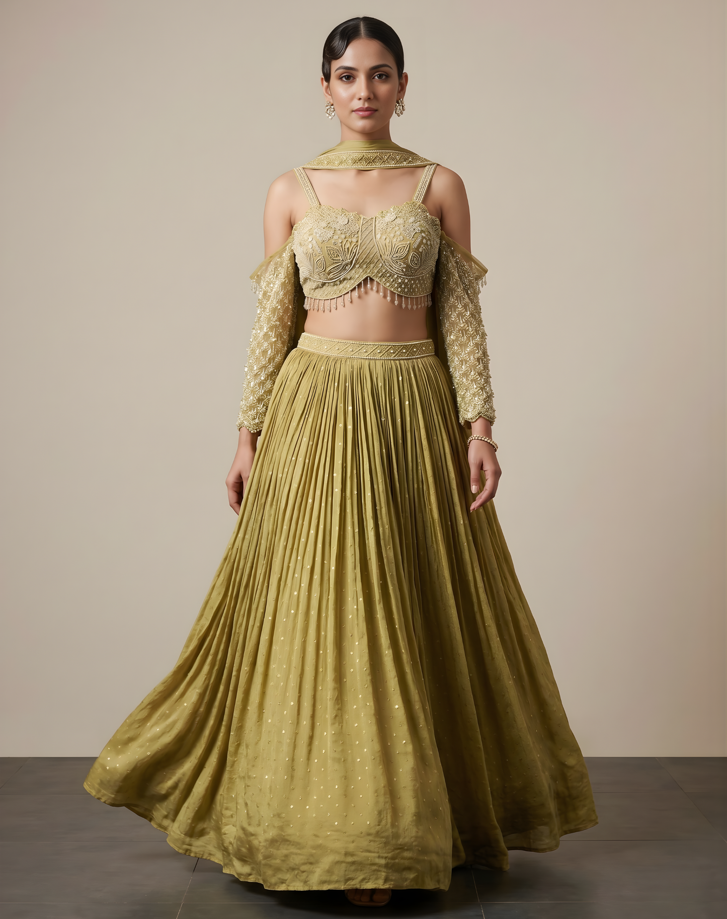 Chartreuse Silk Bloom