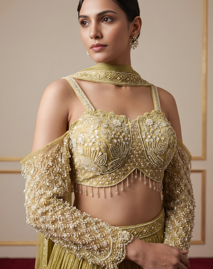 Chartreuse Silk Bloom